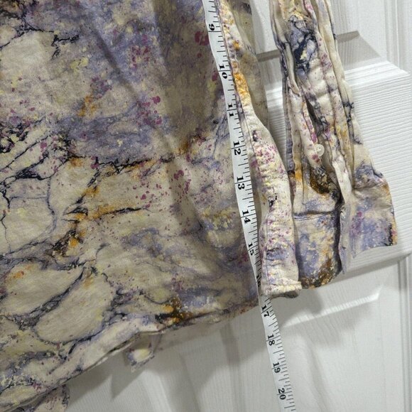 Women’s Zara Medium M Multicolor Button Up Slim Fit Design - Picture 8 of 9